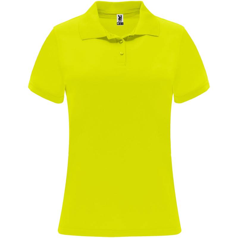 Monzha dámská sportovní polokošile s krátkým rukávem, žlutá Fluor, S Monzha dámská sportovní polokošile s krátkým rukávem, žlutá Fluor, S