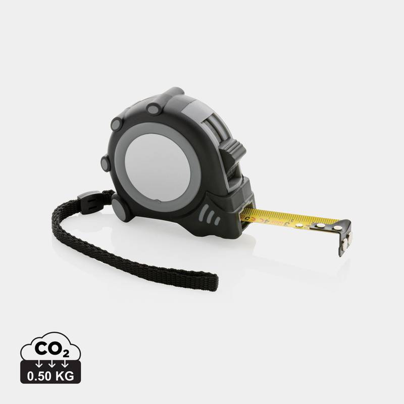 Svinovací metr Grip 3m/16mm, šedá - černá Svinovací metr Grip 3m/16mm, šedá - černá