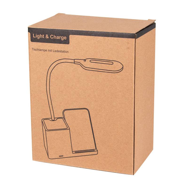 Stolní lampa s nabíjecí stanicí LIGHT & CHARGE, bílá Stolní lampa s nabíjecí stanicí LIGHT & CHARGE, bílá