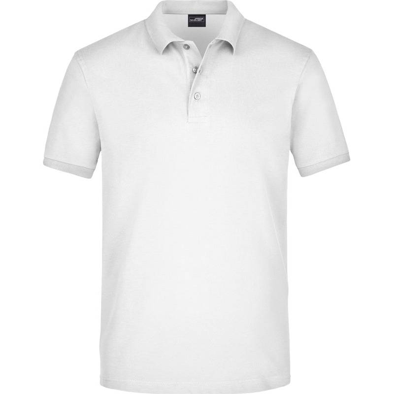 James & Nicholson | JN 710, Pánske piqué polo, biela, S James & Nicholson | JN 710, Pánske piqué polo, biela, S