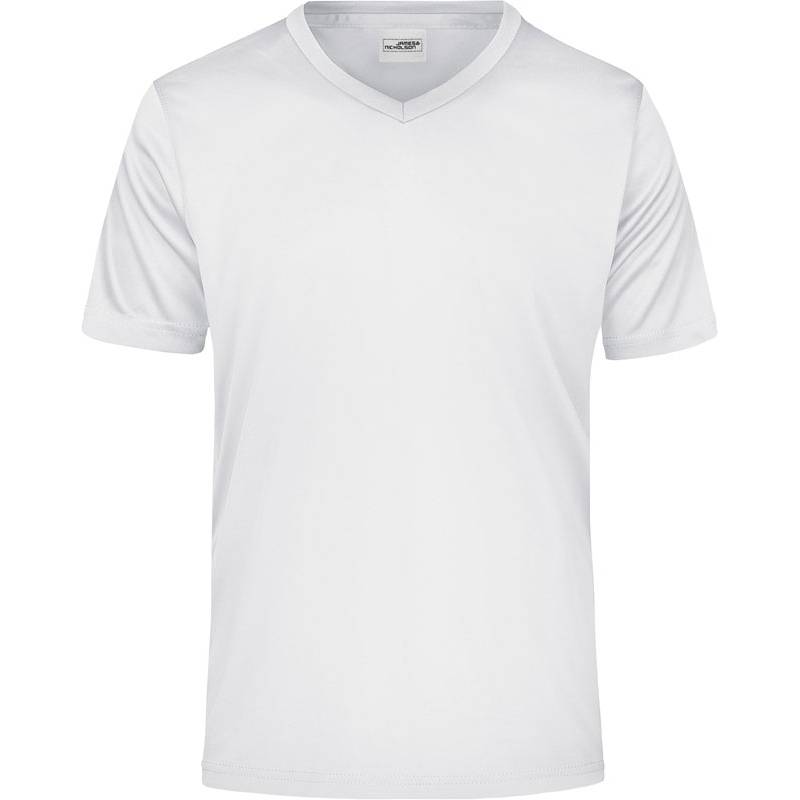 James & Nicholson | JN 736, Pánske tričko s výstrihom do V, biela, S James & Nicholson | JN 736, Pánske tričko s výstrihom do V, biela, S