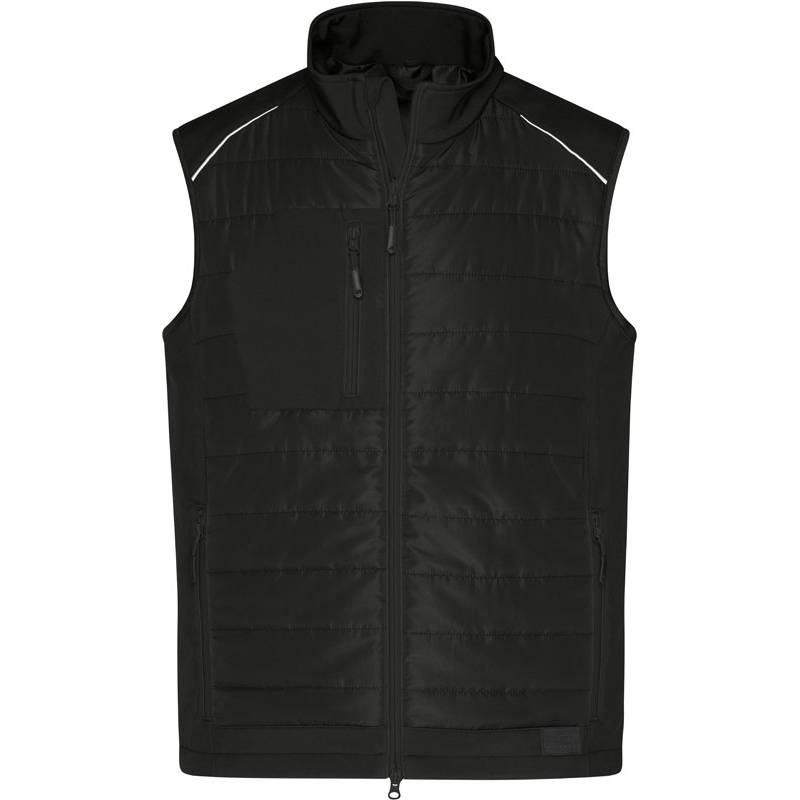 James & Nicholson | JN 1822, Pánská vesta, černá - černá, XS James & Nicholson | JN 1822, Pánská vesta, černá - černá, XS