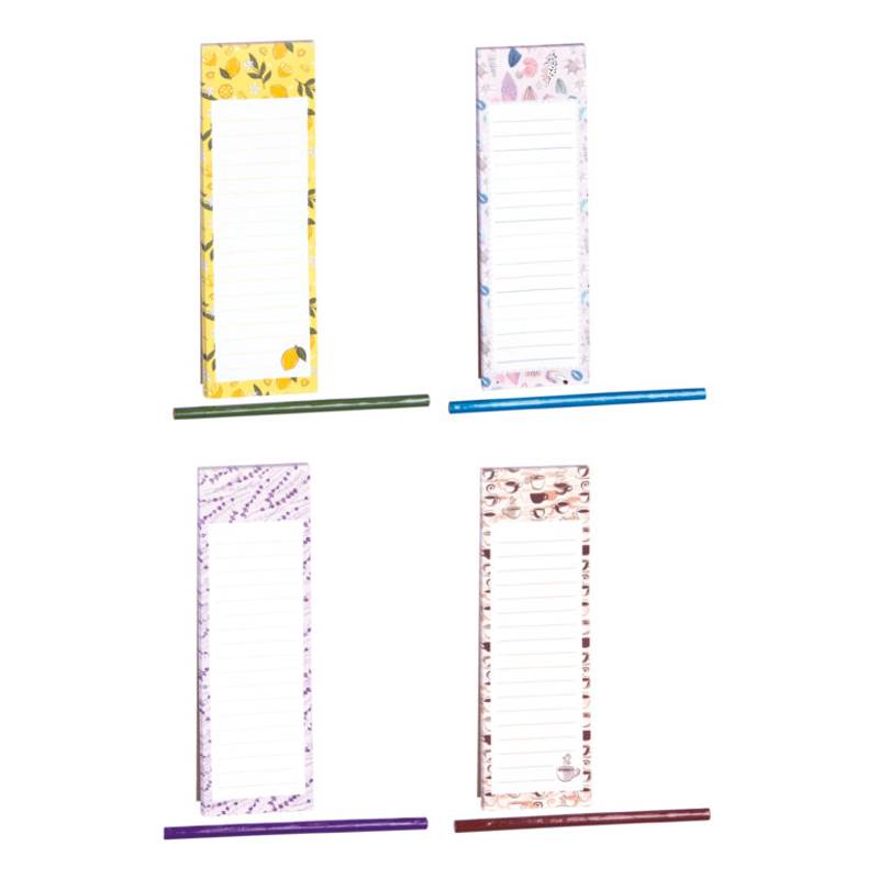 Magnetický blok 7,5 x 24 cm s tužkou 60l. MIX Magnetický blok 7,5 x 24 cm s tužkou 60l. MIX