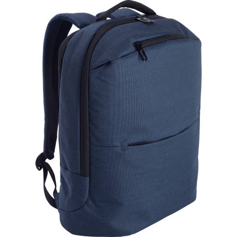 Polyesterový (600D) batoh na notebook Nicolas, černá Polyesterový (600D) batoh na notebook Nicolas, černá