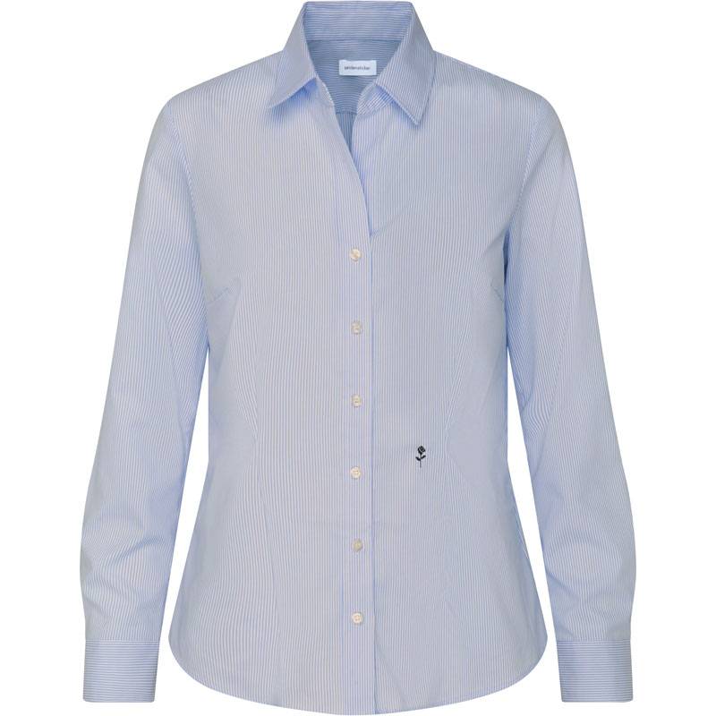 SST | Blouse Office Slim, Popelínová dámská košile s dl. rukávem, striped light blue/white, 44 SST | Blouse Office Slim, Popelínová dámská košile s dl. rukávem, striped light blue/white, 44