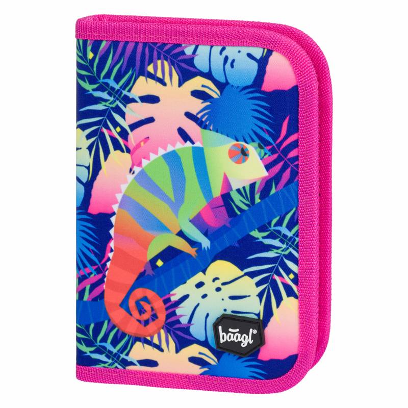 BAAGL - Školní penál klasik dvě chlopně Chameleon BAAGL - Školní penál klasik dvě chlopně Chameleon