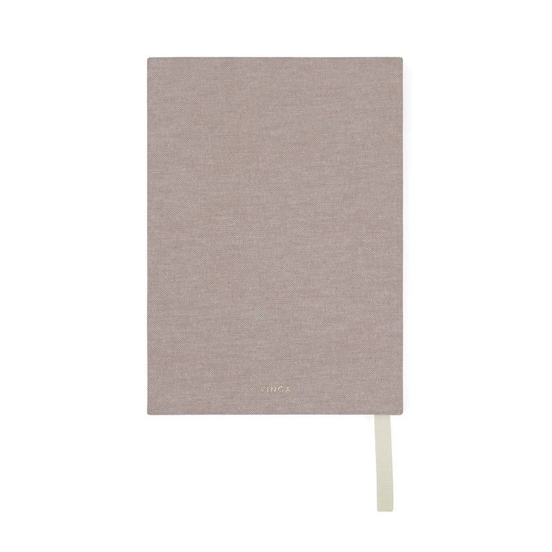 Deníkový zápisník VINGA Thankfulness z GRS recykl. papíru, hnědá béžová Deníkový zápisník VINGA Thankfulness z GRS recykl. papíru, hnědá béžová