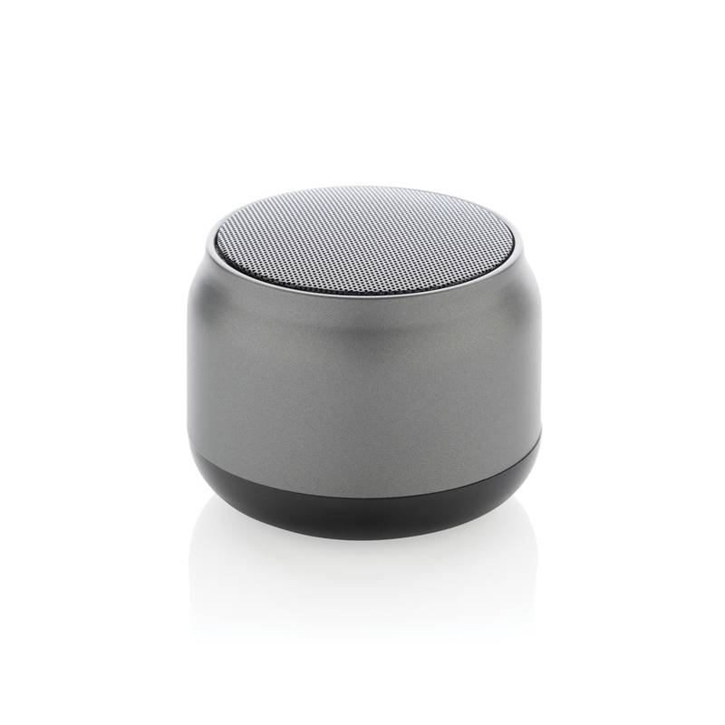 Bezdrôtový reproduktor 3W BeatBuddy z RCS recykl. plastu, sivá Bezdrôtový reproduktor 3W BeatBuddy z RCS recykl. plastu, sivá