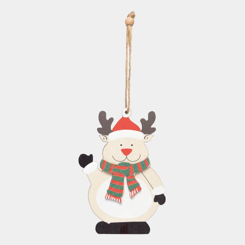 Darček / Prívesok na vianočný stromček WOODEN RUDOLPH, hnedá Darček / Prívesok na vianočný stromček WOODEN RUDOLPH, hnedá