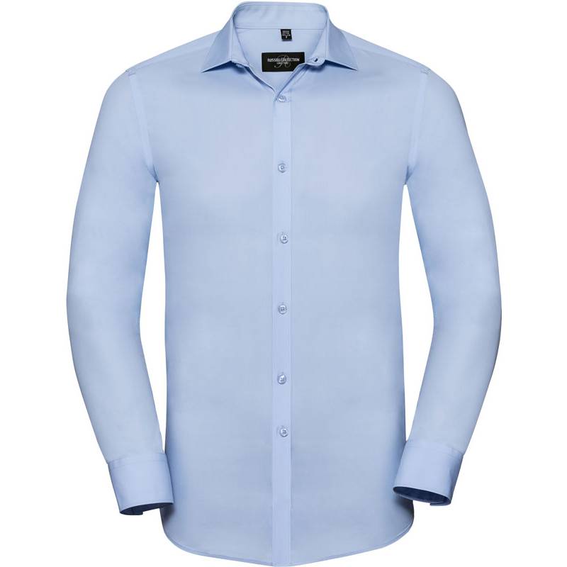 Russell | 960M, Elastická košeľa "Ultimate" s dlhým rukávom, modrá Bright Sky, XXL Russell | 960M, Elastická košeľa "Ultimate" s dlhým rukávom, modrá Bright Sky, XXL