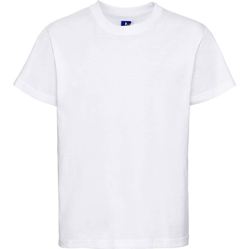 Russell | 180B, Dětské tričko z těžké bavlny, bílá, 90 Russell | 180B, Dětské tričko z těžké bavlny, bílá, 90