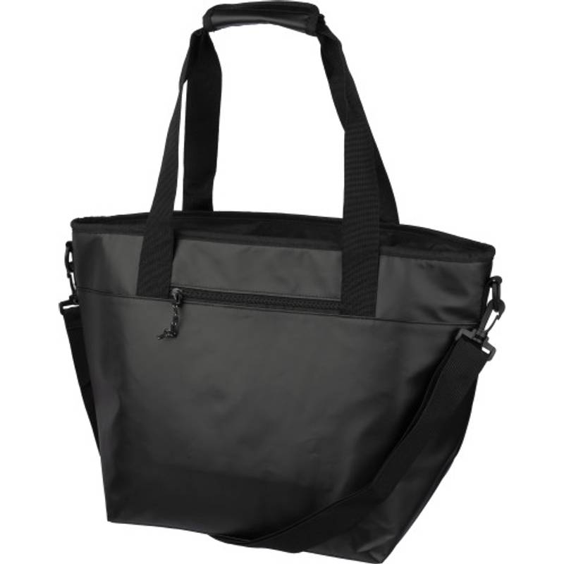 Polyesterová (600D) chladiaca taška Matthias, čierna Polyesterová (600D) chladiaca taška Matthias, čierna