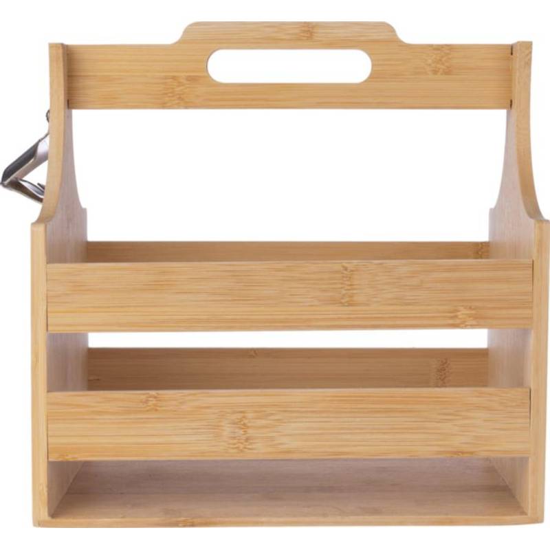 Bambusový držák na láhev Hans, hnědá Bambusový držák na láhev Hans, hnědá