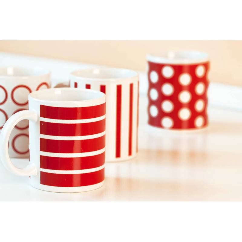 Art hrnček set, červená Art hrnček set, červená