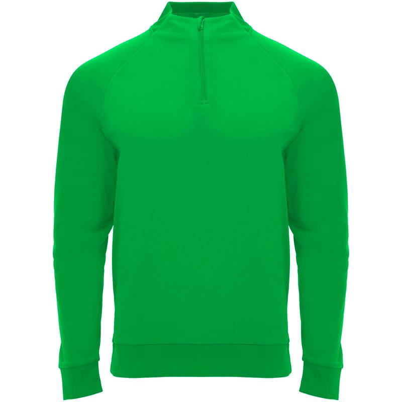 Epiro dětská mikina s dlouhým rukávem a čtvrtinovým zipem, zelená Fern, 16 Epiro dětská mikina s dlouhým rukávem a čtvrtinovým zipem, zelená Fern, 16