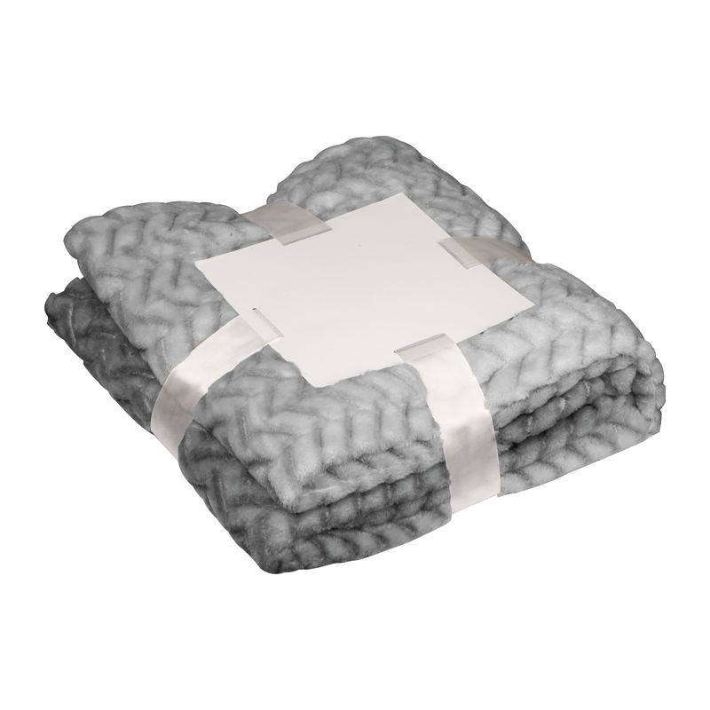 Veľká plyšová deka, sivá Veľká plyšová deka, sivá