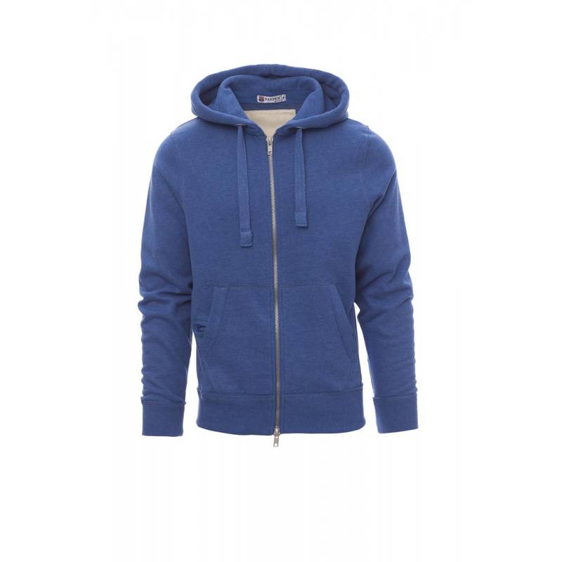 Mikina PAYPER LONDON, melange royal modrá, S Mikina PAYPER LONDON, melange royal modrá, S