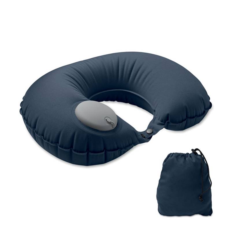 Rychle nafukovací cestovní polštář, modrá Rychle nafukovací cestovní polštář, modrá