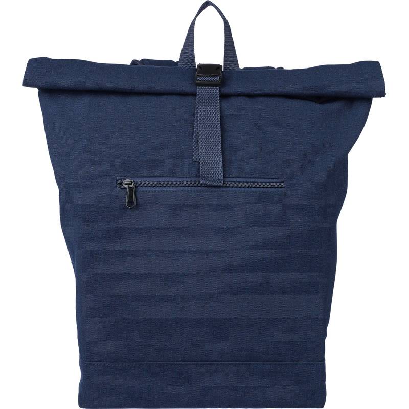 Rolltop batoh Thaddeus z recyklovanej polybavlny (330 gsm)., modrá Rolltop batoh Thaddeus z recyklovanej polybavlny (330 gsm)., modrá