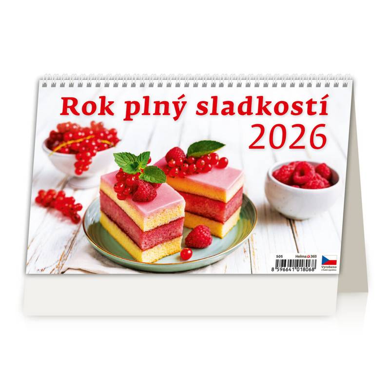 Kalendář Rok plný sladkostí, 2026 Kalendář Rok plný sladkostí, 2026