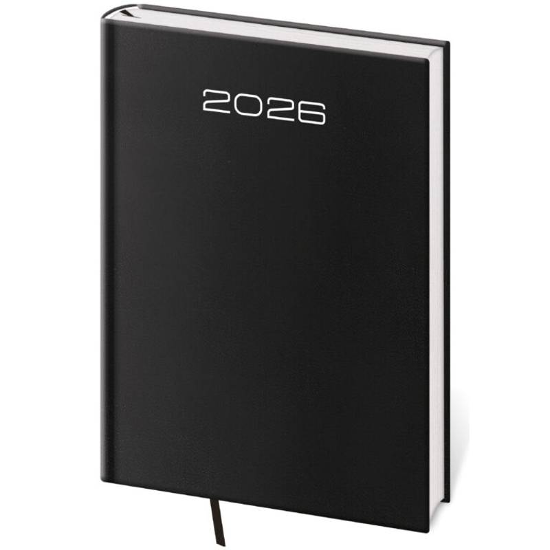 Denní diář A5 Old Karachi černý, 2026 Denní diář A5 Old Karachi černý, 2026