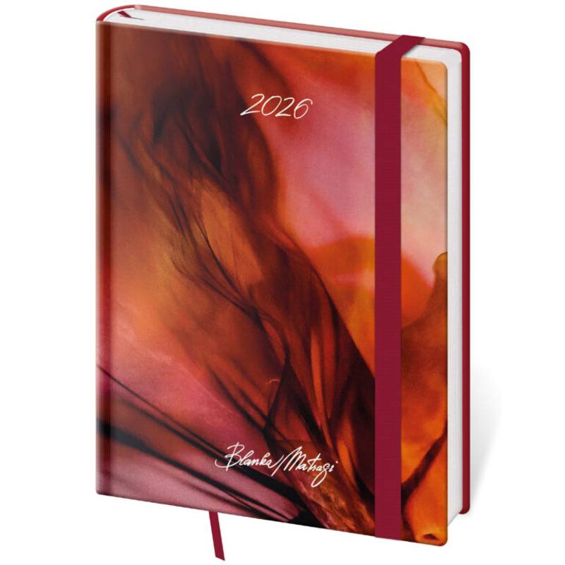 Týždenný diár B6 Vario Matragi Red s gumičkou, 2026 Týždenný diár B6 Vario Matragi Red s gumičkou, 2026