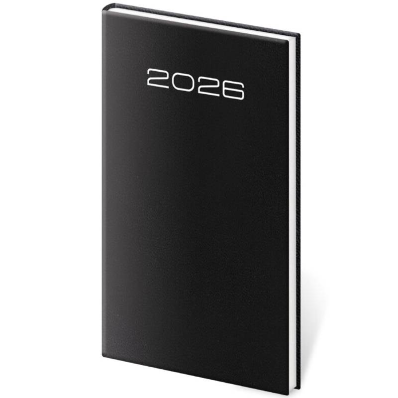 Kapesní diář Old Karachi černý, 2026 Kapesní diář Old Karachi černý, 2026