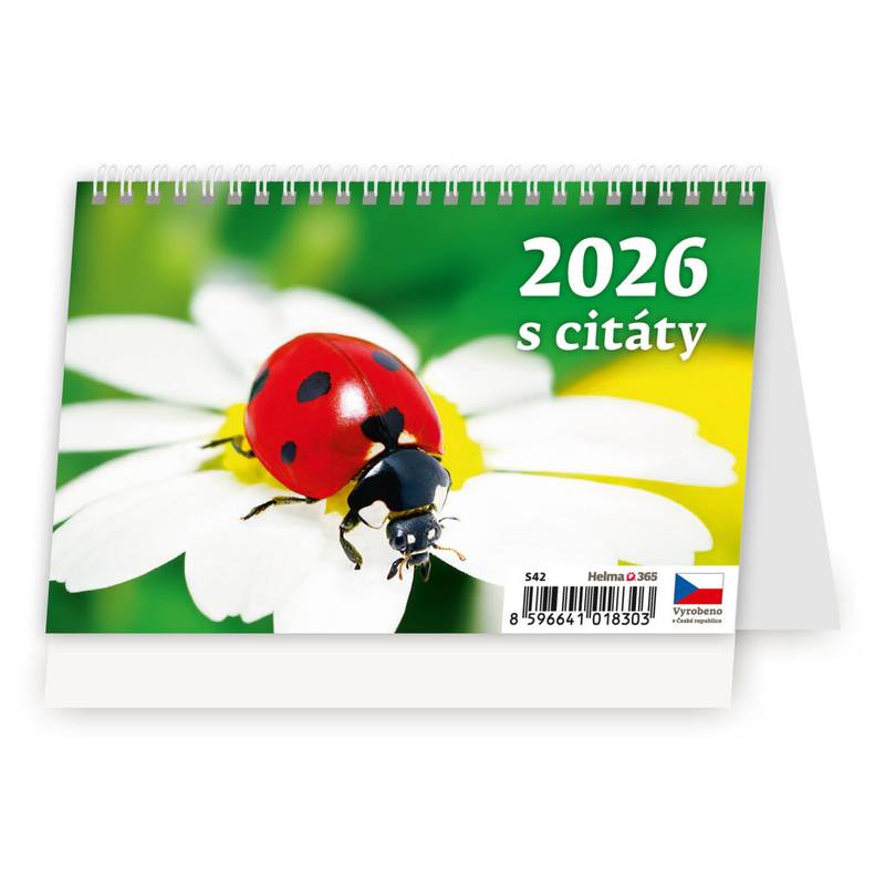 Plánovací kalendář Týdenní "S" s citáty, 2026 Plánovací kalendář Týdenní "S" s citáty, 2026