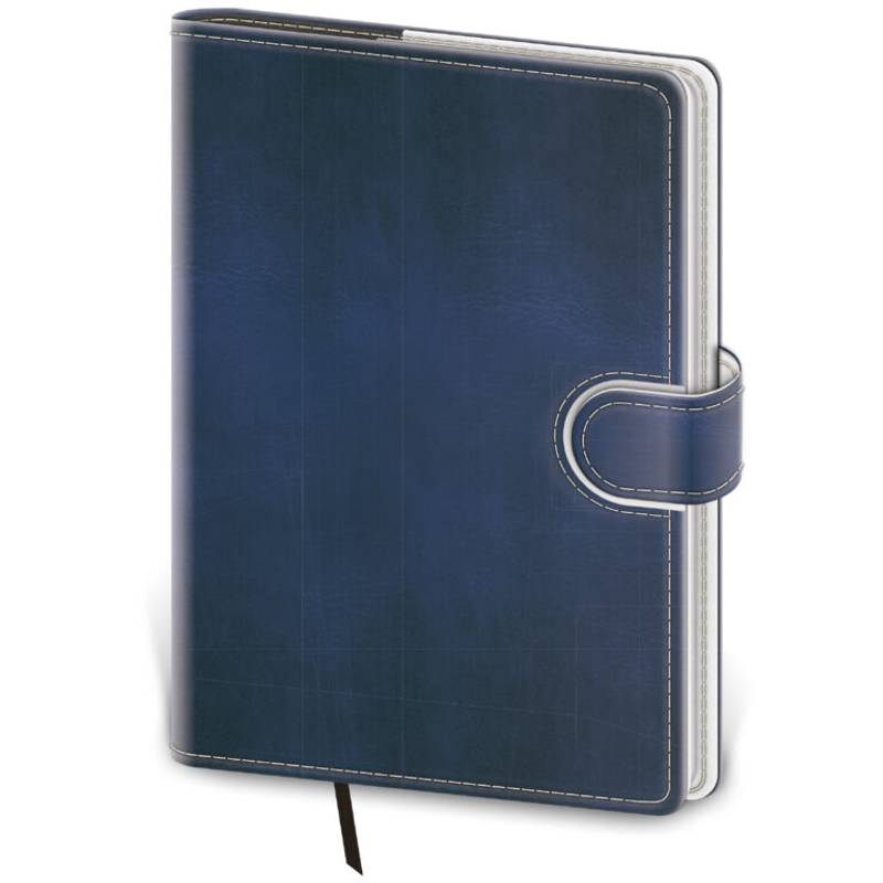 Vreckový diár Flip modro/biely, 2026 Vreckový diár Flip modro/biely, 2026