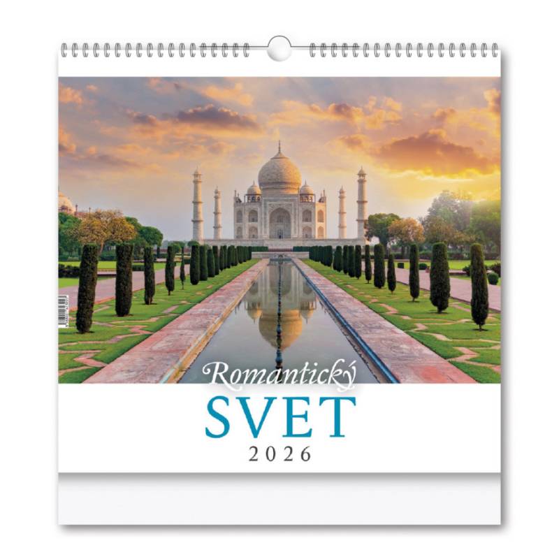Nástenný kalendár Romantický SVET 2026 Nástenný kalendár Romantický SVET 2026