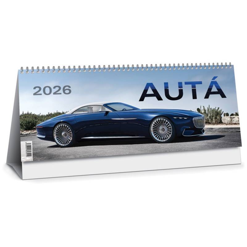 Stolový kalendár Autá 2026 Stolový kalendár Autá 2026
