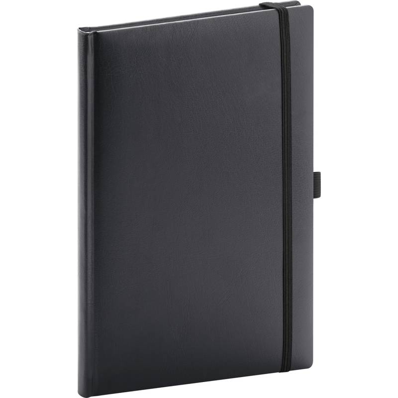 NOTIQUE Notes Balacron, čierný, linajkovaný, 15 x 21 cm NOTIQUE Notes Balacron, čierný, linajkovaný, 15 x 21 cm