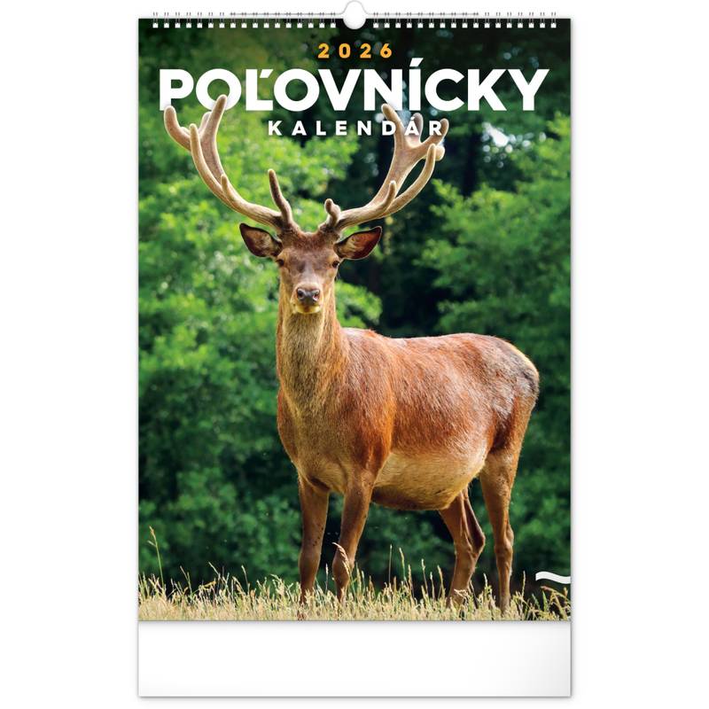 NOTIQUE Nástenný kalendár Poľovnícky 2026, 33 x 46 cm NOTIQUE Nástenný kalendár Poľovnícky 2026, 33 x 46 cm