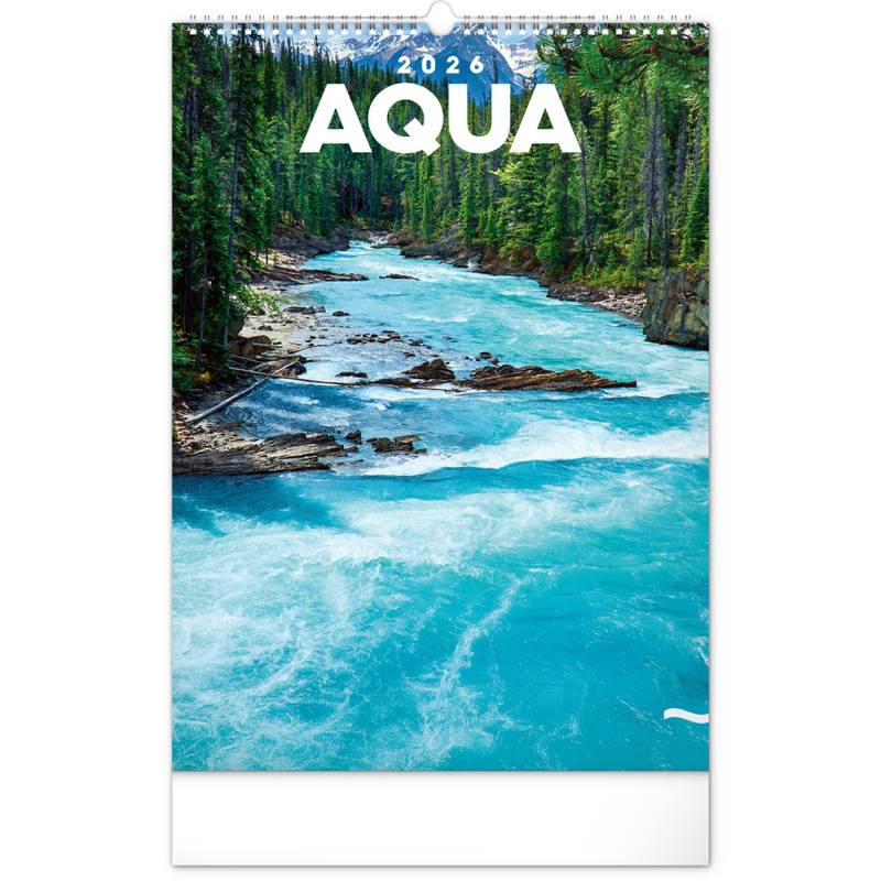 NOTIQUE Nástěnný kalendář Voda 2026, 33 x 46 cm NOTIQUE Nástěnný kalendář Voda 2026, 33 x 46 cm