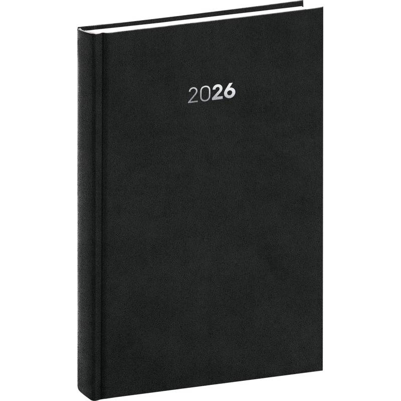 NOTIQUE Denní diář Balakon 2026, černý, 15 x 21 cm NOTIQUE Denní diář Balakon 2026, černý, 15 x 21 cm