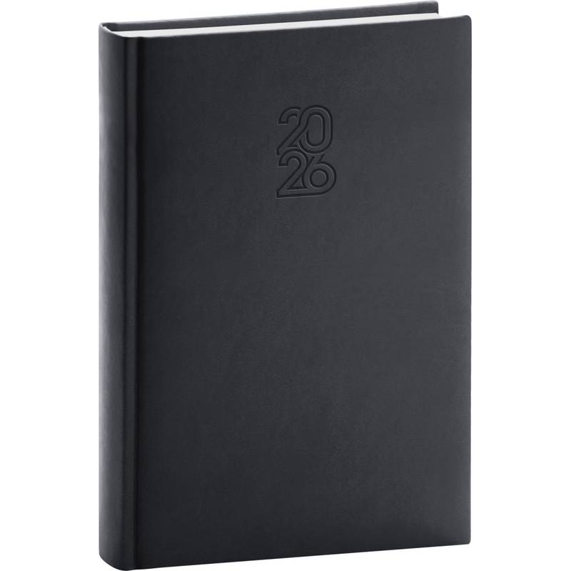 NOTIQUE Denní diář Aprint 2026, černý, 15 x 21 cm NOTIQUE Denní diář Aprint 2026, černý, 15 x 21 cm