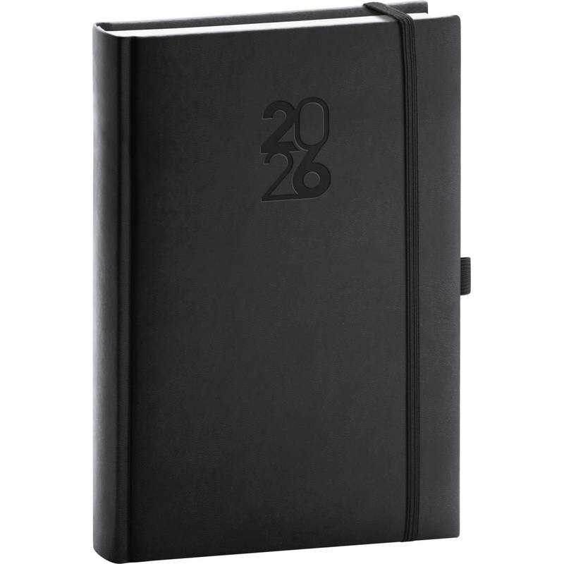 NOTIQUE Denný diár Aprint Top 2026, čierný, 15 x 21 cm NOTIQUE Denný diár Aprint Top 2026, čierný, 15 x 21 cm