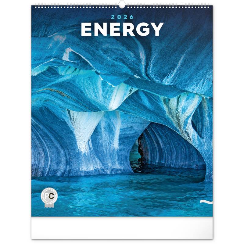 NOTIQUE Nástěnný kalendář Energie 2026, 48 x 56 cm NOTIQUE Nástěnný kalendář Energie 2026, 48 x 56 cm