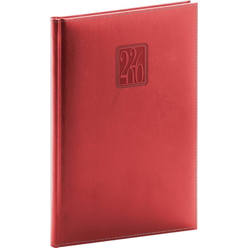 NOTIQUE Týdenní diář Panama 2026, červený, 15 x 21 cm NOTIQUE Týdenní diář Panama 2026, červený, 15 x 21 cm