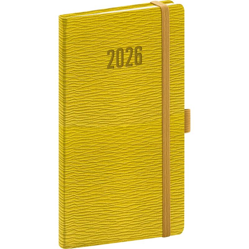 NOTIQUE Vreckový diár Rivoli 2026, žltozelený, 9 x 15,5 cm NOTIQUE Vreckový diár Rivoli 2026, žltozelený, 9 x 15,5 cm