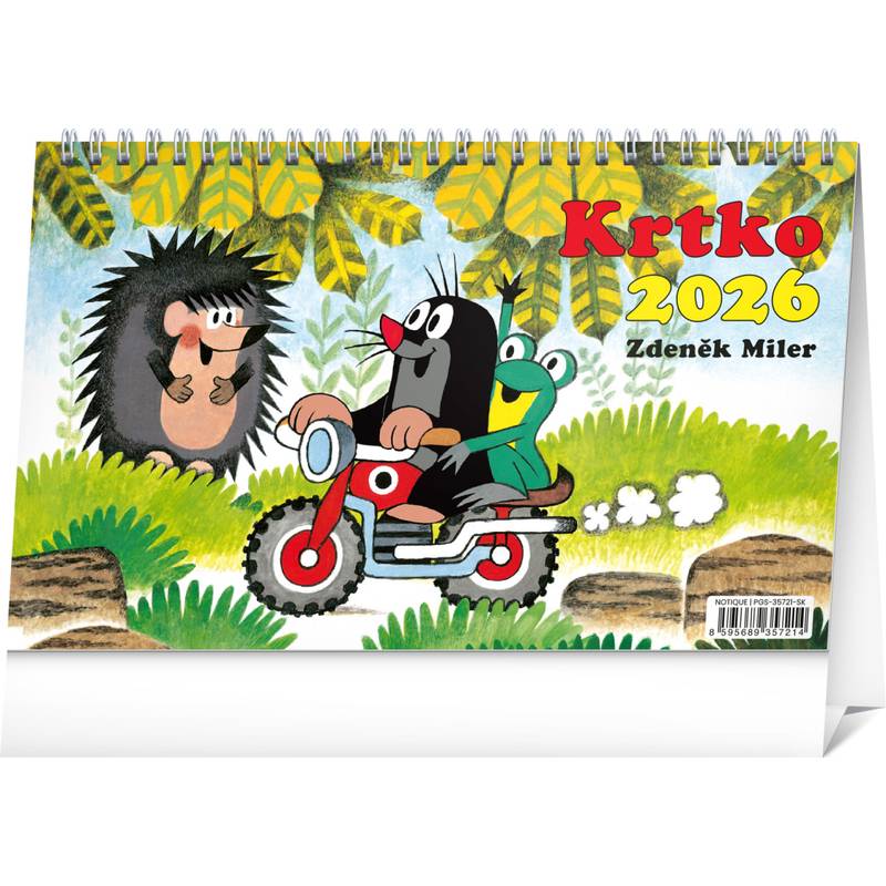 NOTIQUE Stolový kalendár Krtko 2026, 23,1 x 14,5 cm NOTIQUE Stolový kalendár Krtko 2026, 23,1 x 14,5 cm