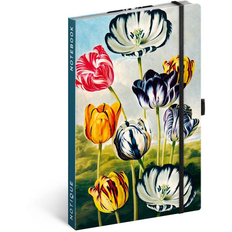 NOTIQUE Notes Tulipány Kateřiny Winterové, linajkovaný, 13 x 21 cm NOTIQUE Notes Tulipány Kateřiny Winterové, linajkovaný, 13 x 21 cm