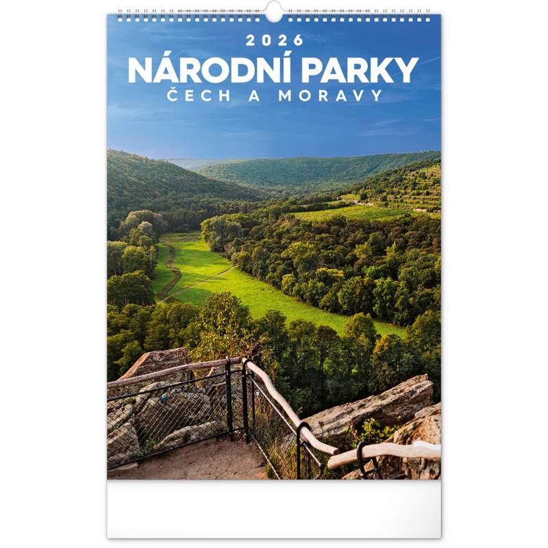 NOTIQUE Nástěnný kalendář Národní parky Čech a Moravy CZ 2026, 33 x 46 cm NOTIQUE Nástěnný kalendář Národní parky Čech a Moravy CZ 2026, 33 x 46 cm