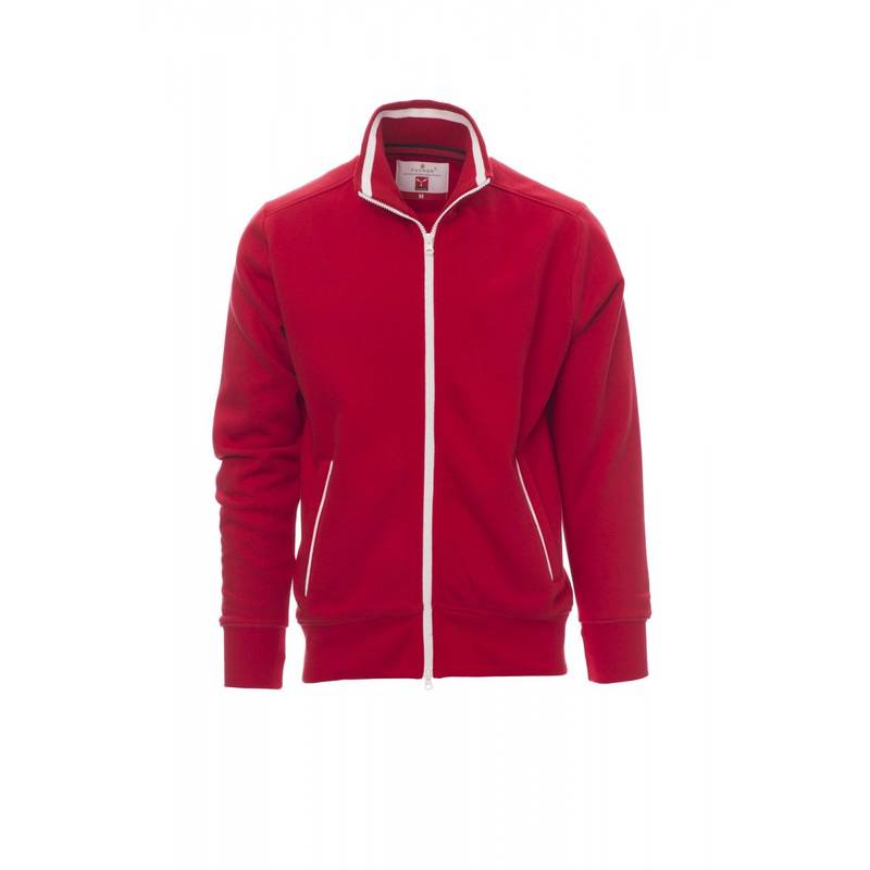 Mikina PAYPER SYDNEY, červená / biela, L Mikina PAYPER SYDNEY, červená / biela, L