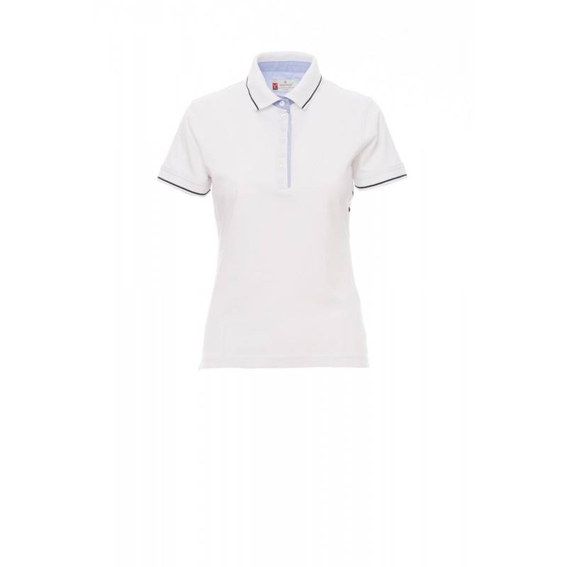 Polo PAYPER LEEDS, biela / navy modrá, L Polo PAYPER LEEDS, biela / navy modrá, L