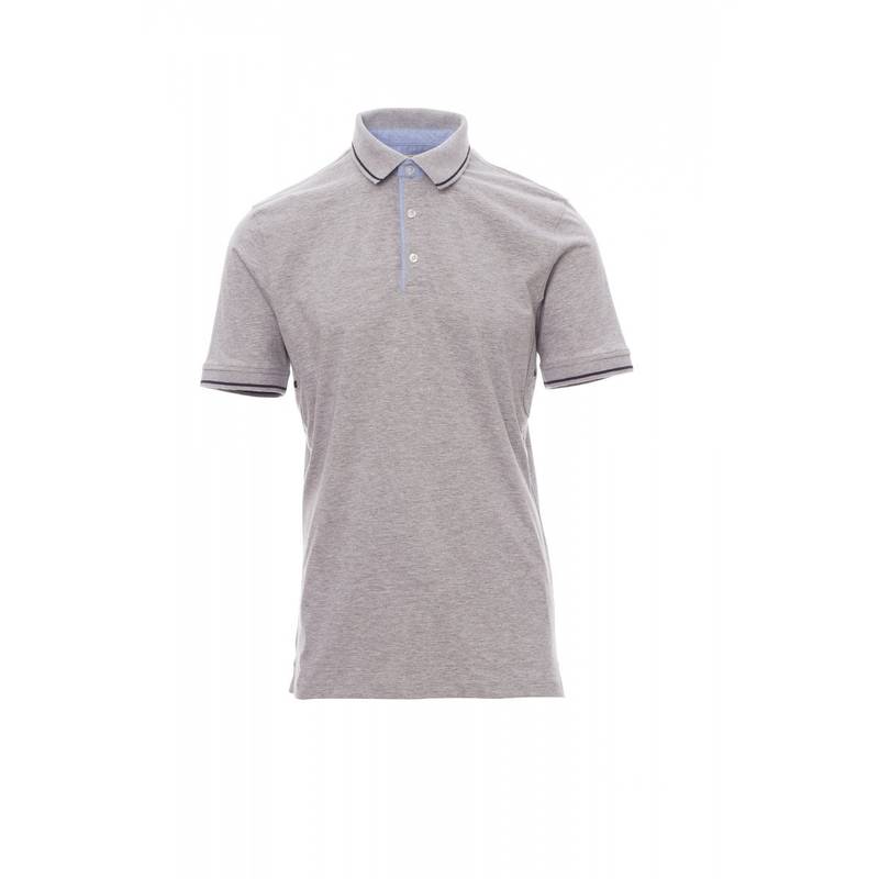 Polo PAYPER CAMBRIDGE MELANGE, melange šedá / navy modrá, M Polo PAYPER CAMBRIDGE MELANGE, melange šedá / navy modrá, M