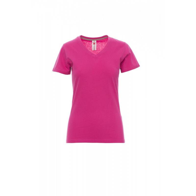 Tričko PAYPER V-NECK LADY, fuchsia červená, L Tričko PAYPER V-NECK LADY, fuchsia červená, L