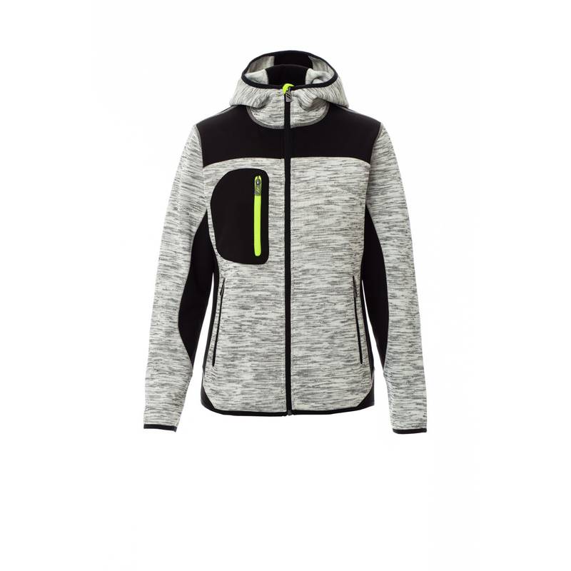 Bunda PAYPER TRIP, melange sivá / čierna - fluorescenčná žltá, M Bunda PAYPER TRIP, melange sivá / čierna - fluorescenčná žltá, M