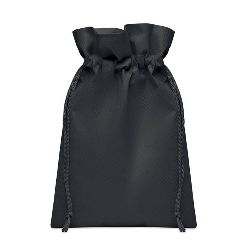 Malá dárková taška z RPET, černá Malá dárková taška z RPET, černá