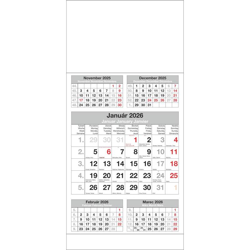 Kalendár 5M Štandard 2026 Kalendár 5M Štandard 2026